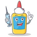 Nurse glue bottle character cartoon