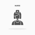 Nurse glyph icon.