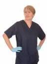 Nurse with hands on hips Royalty Free Stock Photo
