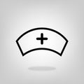 Nurse hat vector icon medical concept for graphic design, logo, web site, social media, mobile app, ui illustration Royalty Free Stock Photo