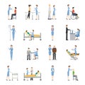 Nurse Health Care Decorative Icons Royalty Free Stock Photo