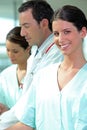 Nurse with her medical team Royalty Free Stock Photo