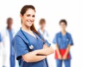 Nurse and her team Royalty Free Stock Photo