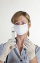 Nurse holding a syringe Royalty Free Stock Photo