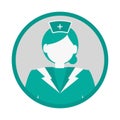Nurse icon. Occupations design vector illustration isolated Royalty Free Stock Photo