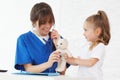 Nurse and kid Royalty Free Stock Photo