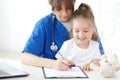 Nurse and kid Royalty Free Stock Photo