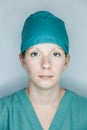 Nurse looking at you (straight portrait) Royalty Free Stock Photo