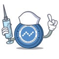 Nurse Nano coin character cartoon