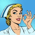 Nurse okay gesture