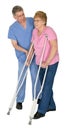 Nurse, Physical Therapy, Mature Senior Elderly Woman Royalty Free Stock Photo