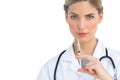 Nurse preparing injection Royalty Free Stock Photo