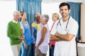 Nurse standing with arms crossed Royalty Free Stock Photo