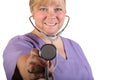 Nurse with Stethoscope