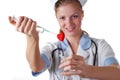 Nurse with syringe Royalty Free Stock Photo