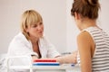 Nurse taking blood sample Royalty Free Stock Photo