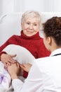 Nurse taking care of patient