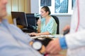 Nurse talking into dictaphone Royalty Free Stock Photo