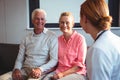 Nurse talking to senior couple Royalty Free Stock Photo
