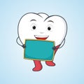 Nurse tooth, dental concept illustration