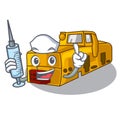 Nurse toy locomotive mine in shape characters