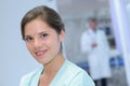 Nurse in uniform smiling at camera Royalty Free Stock Photo