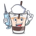 Nurse white russian character cartoon