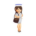 Nurse Woman hospital character clothes healthcare mascot Bring Bag