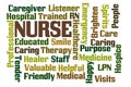 Nurse Word Cloud Royalty Free Stock Photo