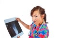 Nurse with x-ray Royalty Free Stock Photo