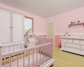 Nursery for baby girl Royalty Free Stock Photo