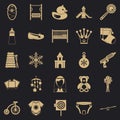 Nursery icons set, simple style Royalty Free Stock Photo