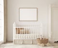 Nursery interior in scandinavian style. 3d render Royalty Free Stock Photo