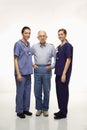 Nurses with elderly male.