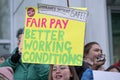 Nurses on strike at University College Hospital - London, UK.