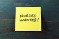 Nurses wanted post it