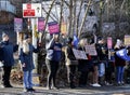 Nurses' strike for payment increase and improved working conditions in Sevenoaks in Kent, UK