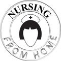Nursing From Home Sign and Badg Royalty Free Stock Photo