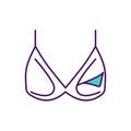 Nursing bras RGB color icon