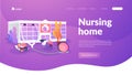 Nursing home landing page concept