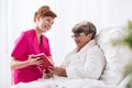 Nursing home resident Royalty Free Stock Photo