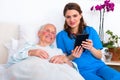 Nursing home technology Royalty Free Stock Photo