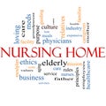 Nursing Home Word Cloud Concept Royalty Free Stock Photo