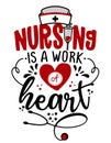 Nursing is the work of heart - STOP coronavirus 2019-ncov Nurse t-shirt.