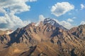 Nursultan Peak or Komsomol Peak. Mountains of Trans-Ili Alatau Tian Shan, Kazakhstan, Almaty