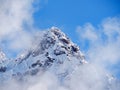 Nursultan Peak, old name Pioneer Peak Royalty Free Stock Photo