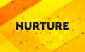 Nurture abstract digital banner yellow background