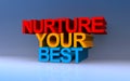 nurture your best on blue