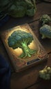 The Nurturing Harvest: An AI Enhanced Tarot Card Celebrating the Broccoli\'s Bounty