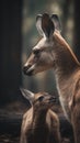 Nurturing Nuzzles: Parent and Offspring. Generative AI